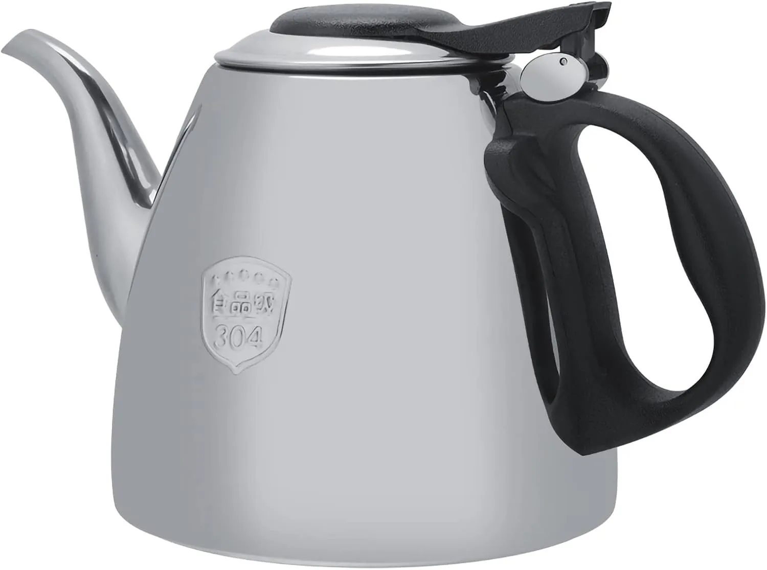 Stainless Steel Teapot, Stove Top Teapot Tea Coffee Pot Kettle, Coffee Kettle, Hot Water Heater for Camping, Home, Kitchen(1.5L)