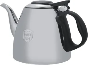 Stainless Steel Teapot, Stove Top Teapot Tea Coffee Pot Kettle, Coffee Kettle, Hot Water Heater for Camping, Home, Kitchen(1.5L)
