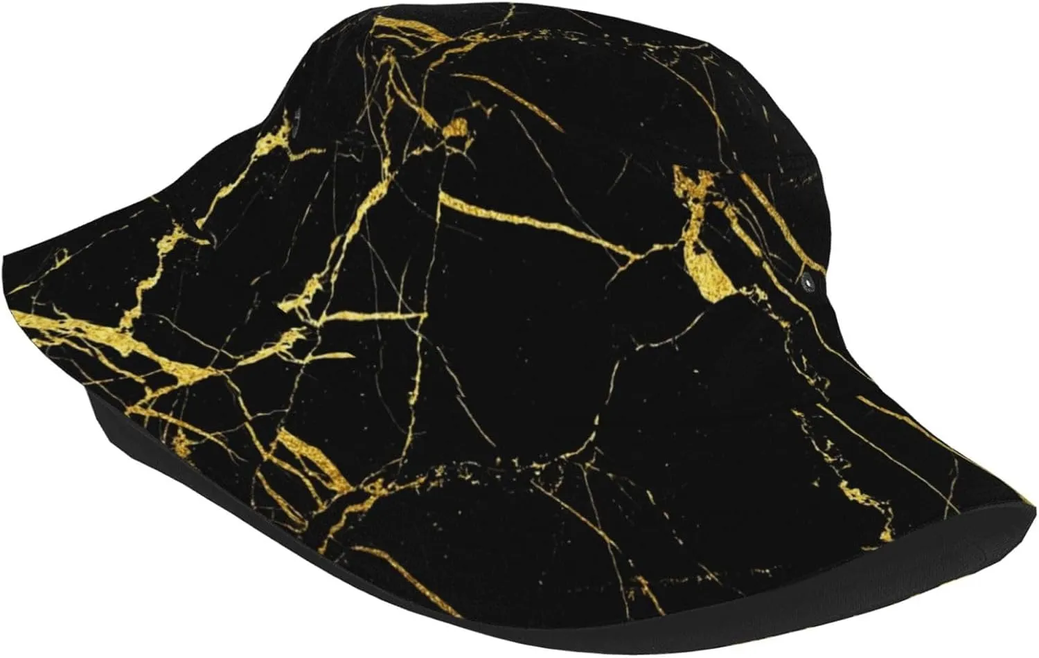 Starry Night Firefly Gothic Butterfly Bucket Hat Summer Packable Fisherman Cap Beach Travel Sun Hat for Unisex Men Women