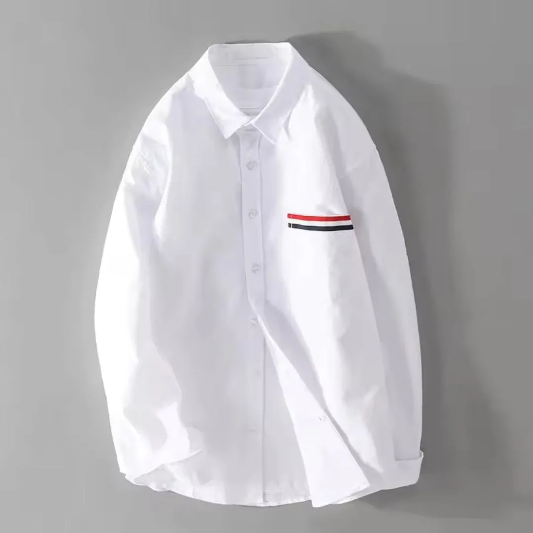 Striped Detail Cotton Shirt