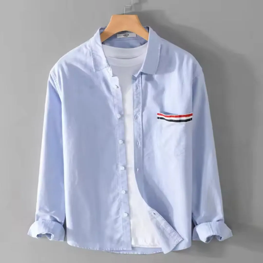 Striped Detail Cotton Shirt