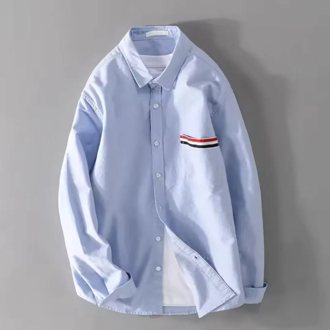 Striped Detail Cotton Shirt