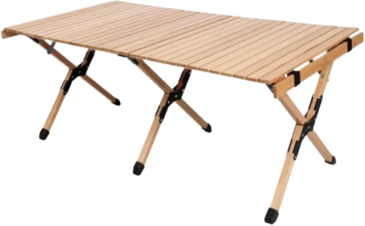 Strong Camping Table Foldable Table Legs Picnic Table Roll Up Desktop Camping Grill Table Send Storage Bag for Outdoor Camp