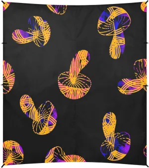 Summer Print Mushrooms Beach Tent Camping Sun Shelters Portable Outdoor Canopy Sun Shade for Camping Trips Fishing Backyard Fun or Picnics Easy Setup with Carrying Bag