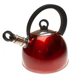 SunnCamp Nouveau Stainless Steel 2 Litre Whistling Kettle - Red