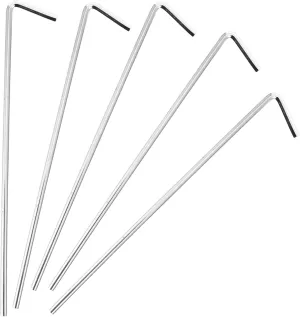 SUPVOX 20pcs Iron Tent Stake Replacement Outdoor Canopy Stake Camping Tarp Peg Nail Sand Tent Screw Heavy Duty
