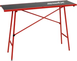 Swix T75W Wide Waxing Table, 120 x 35cm | Compact Lightweight Wax Table for Skis & Snowboard with One Leg Height Adjustment