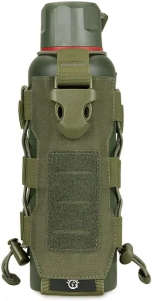 Tactical Water Bottle Pouch for Backpack MOLLE Water Bottle Holder Hydration Carrier Adjustable Molle Accessories for Travel Fishing Hunting Hiking Outdoor Activities