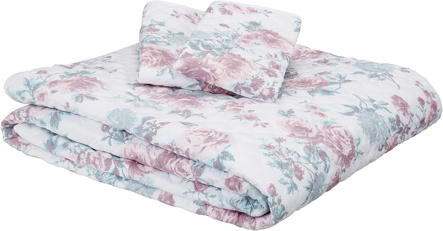 Tahari Home - King Comforter Set, 3-Piece Bedding with Matching Shams, Lightweight Room Decor (Shirley Ivory, King)