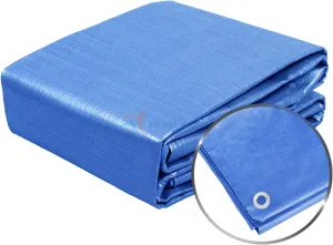 TANG Sunshades Depot Blue 5 Mil 12x16 ' Feet General Multi-Purpose Waterproof Multi Purpose Waterproof Poly Tarp Cover Tent Shelter Boat RV Pool Camping Tarpaulin