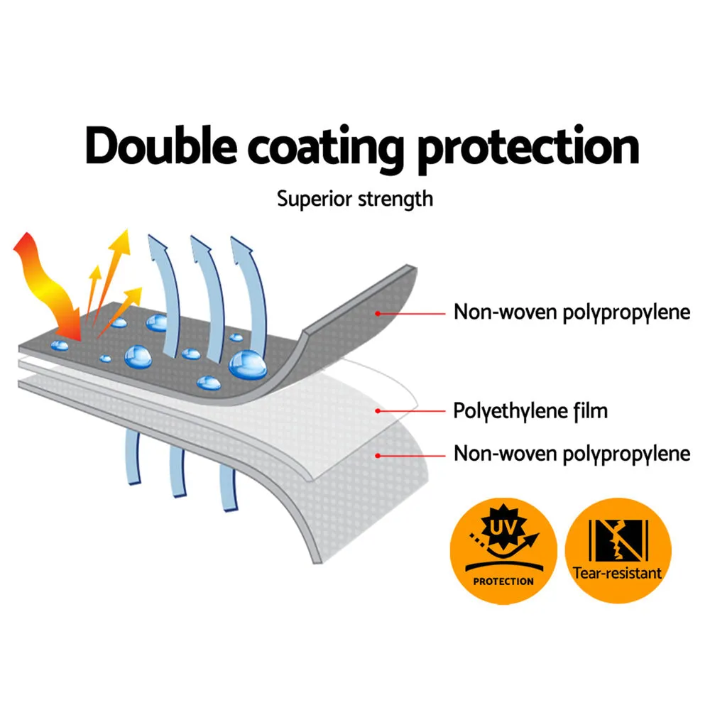 Tarp Tarpaulin 3X4.5M Canvas Camping Heavy Duty Sun Cover