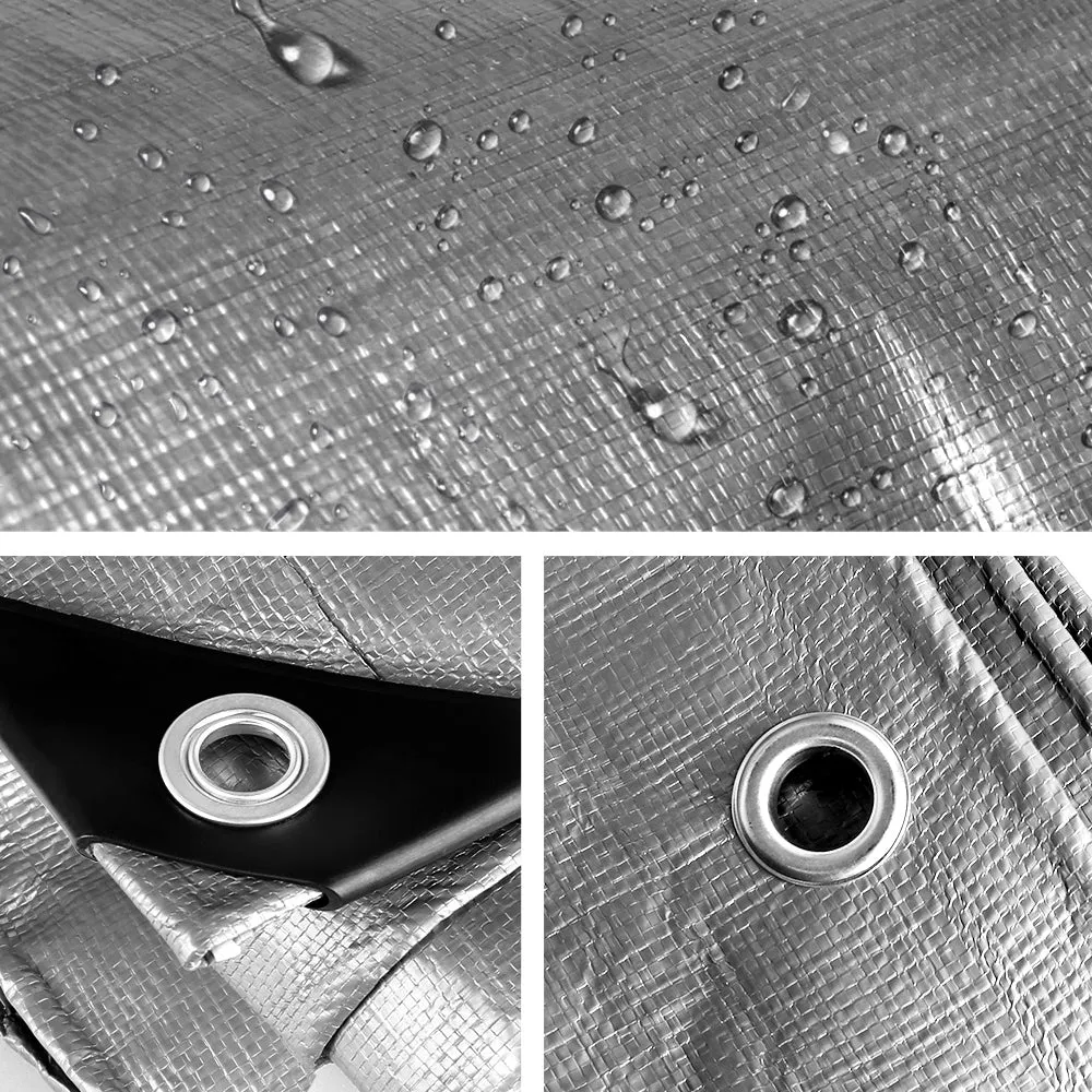 Tarp Tarpaulin 3X4.5M Canvas Camping Heavy Duty Sun Cover