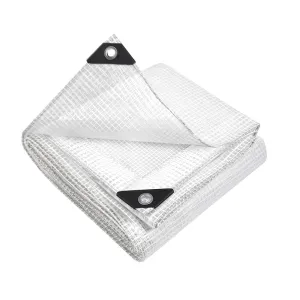 Tarp Tarpaulin 3X4M Canvas Heavy Duty Camping Cover Clear