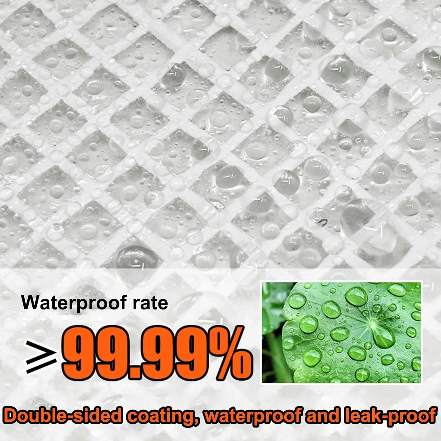 Tarp Waterproof, Firewood Tarp, Leaf Tarp for Collecting Leaves, Waterproof Cover, PVC Mesh Tarpaulin for Balcony, Camping Cover, Plant Constant Temperature, Temporary Tent