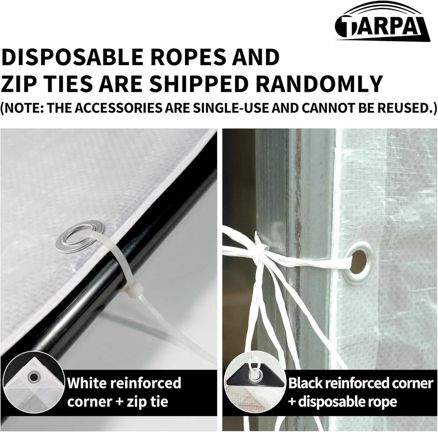 TARPAL 16'x20' Semi Clear White Tarp Waterproof Green House Cover with Grommets 7.5mil Clear Poly tarps for Gardening,Farm, Garden,Chicken Coops，Outdoor