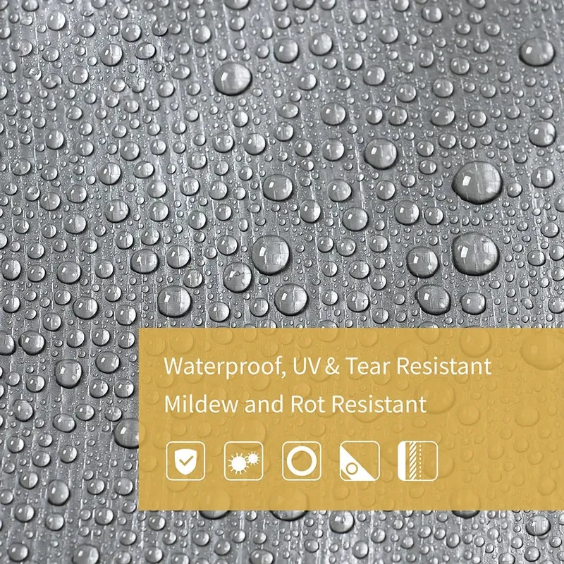 Tarpaulin 2x2m 2x3 3*3 3x4 3mx5 Car Waterproof Shade Tarp Tent Camping Sun Shade Sail Double Silver Awning Canopy Rain Cover