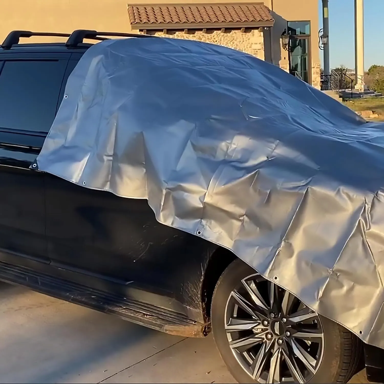Tarps Heavy Duty Waterproof 10’ X 12’, 10 Mil Multipurpose Poly Tarp Cover, tarp Waterproof UV Resistant Tear&Fade Resistant, Outdoor Tarpaulin for Roof, Camping, Patio, Pool, Boat, Car