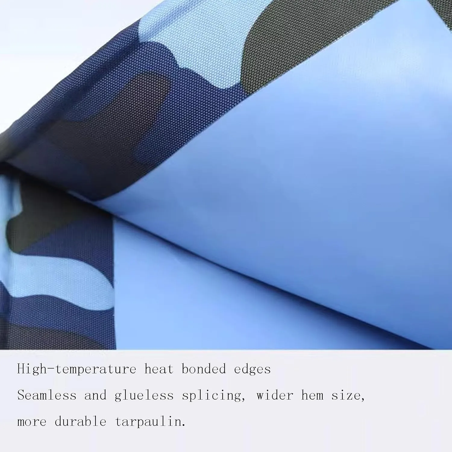 Tarps Heavy Duty Waterproof, PVC Tarpaulin Tarp Cover,Reinforced Edges with Grommets Waterproof Canvas Tear-Resistant Thick Tarp,1.5X2.5m