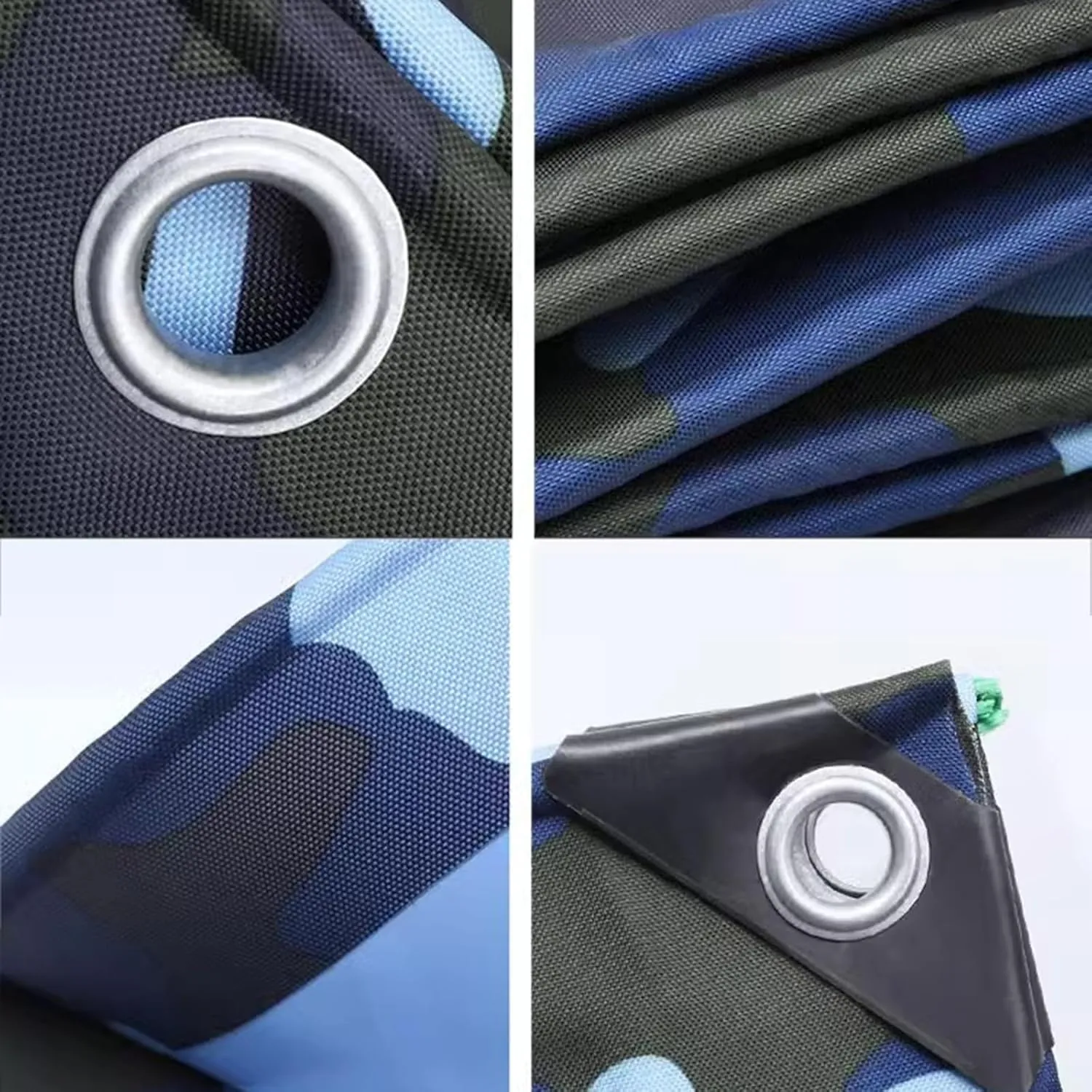 Tarps Heavy Duty Waterproof, PVC Tarpaulin Tarp Cover,Reinforced Edges with Grommets Waterproof Canvas Tear-Resistant Thick Tarp,1.5X2.5m