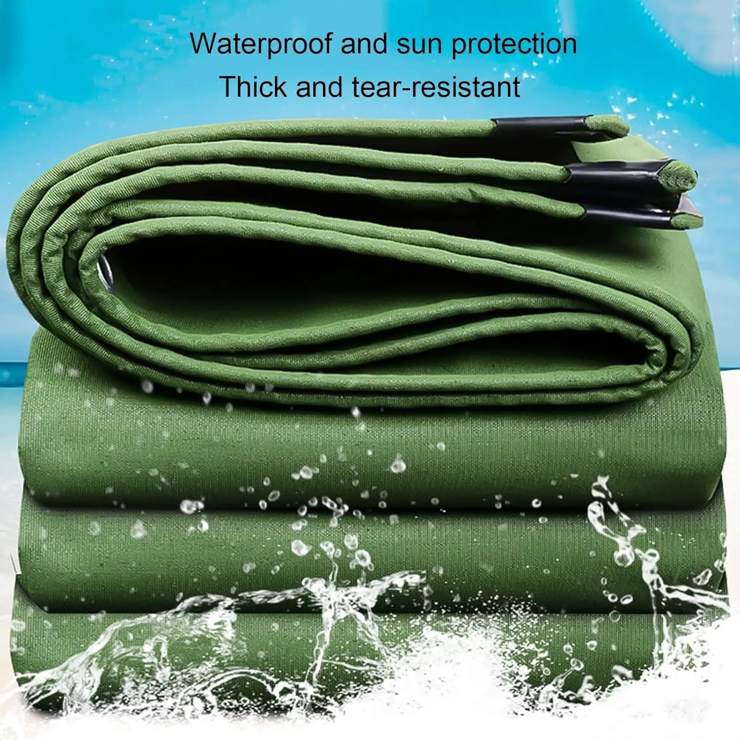 Tarps Heavy Duty Waterproof,Large Tarps with Grommets and Reinforced Edges,Heavy Duty Tarps - for Outdoors Patio Pool,Boat,Roof,Camping, 4 * 6m/13 * 19ft