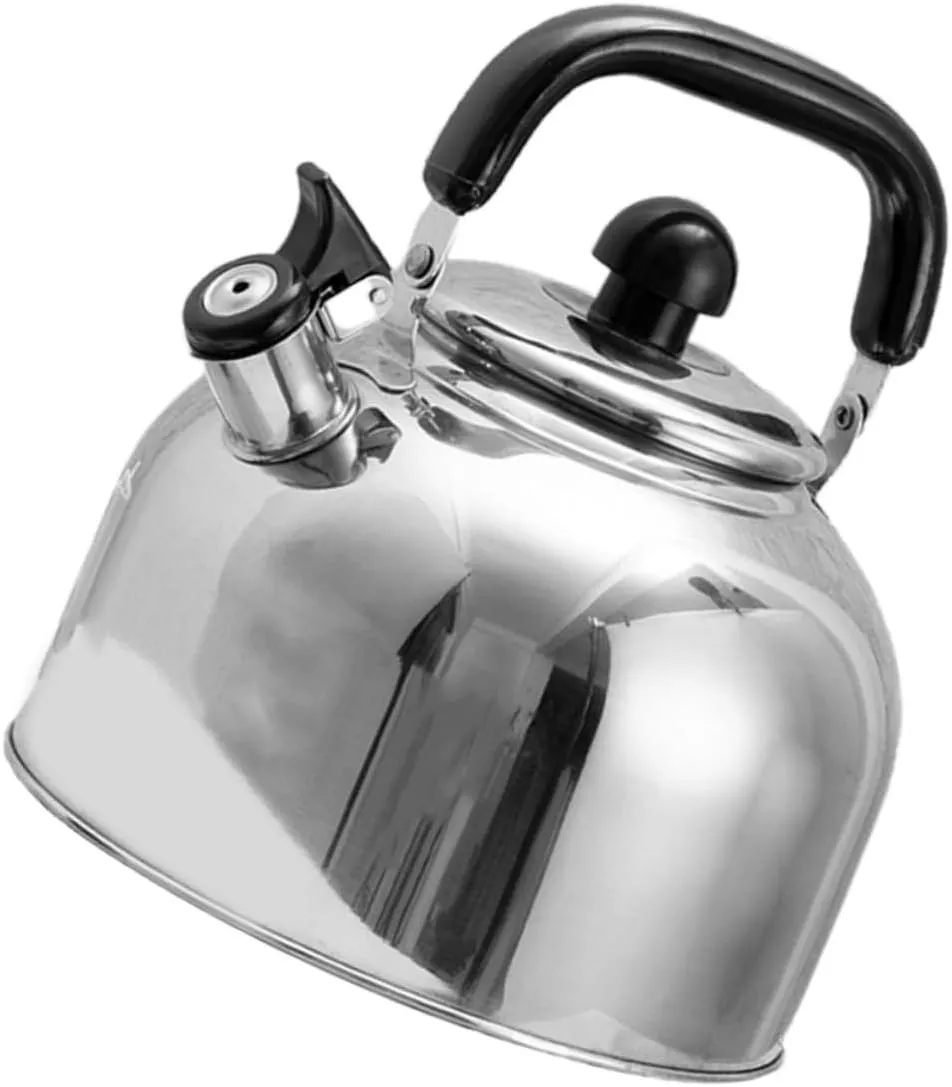 Tea Kettle Whistle Stainless Steel Water Kettle Stovetop Tea Pot Large Capacity Safe Insulated Handle Quick Boil