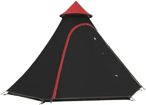 Teepee Waterproof Double Layers Outdoor Tent Thickened Camping Family Tent Pyramids Indian Tent with Fixed Groundsheet Suitable for Wild Camping and Hunting, Black