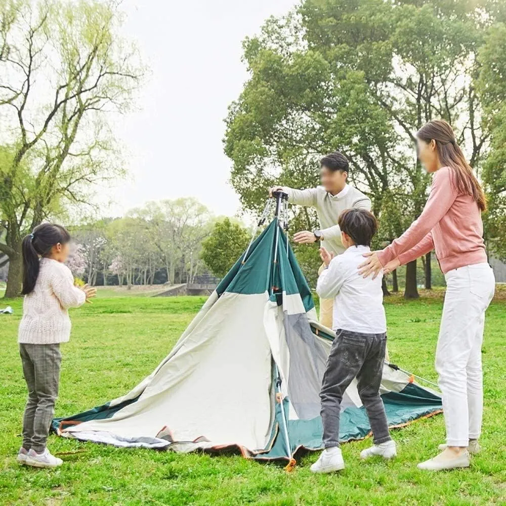 Tent Adult Tarpaulin Camping Tents,Multiplayer Thickening Rainproof Sunscreen Ventilation Automatic Field Camping Equipment Tent Hopeful