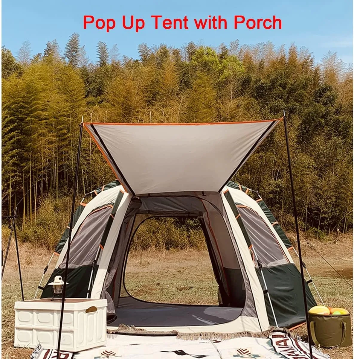 Tent for 5 6 7 Person Family Tent Garden Sun Shelter Tents for Camping,Automated and Instant Setup Tent for Family,6 Mesh Windows Ventilation,Waterproof Outdoor Layer