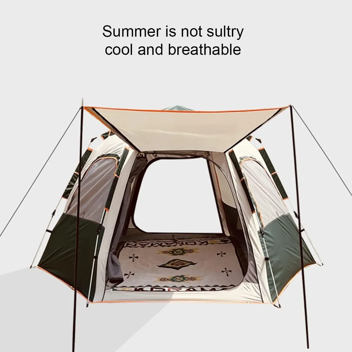 Tent for 5 6 7 Person Family Tent Garden Sun Shelter Tents for Camping,Automated and Instant Setup Tent for Family,6 Mesh Windows Ventilation,Waterproof Outdoor Layer