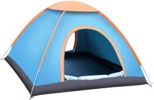 Tent for Camping Quick Automatic Opening Camping Tent Double Layer Instant Tent Waterproof Anti-Uv for Outdoor Hiking 3-4 Person Large Space for Picnic Outdoors
