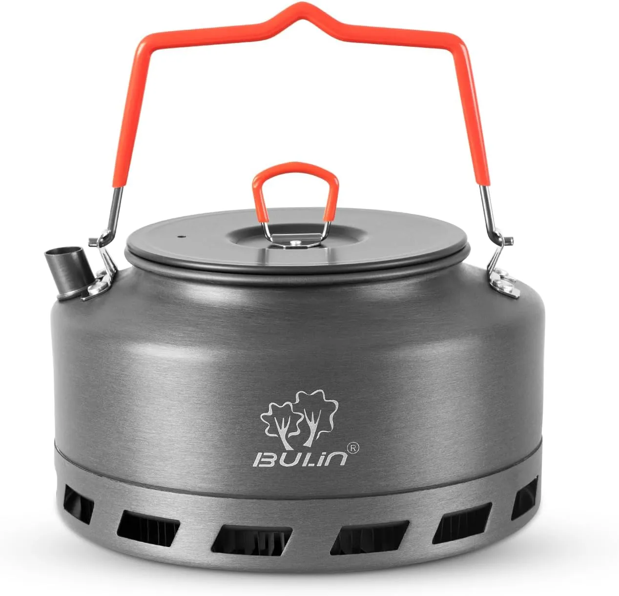 Tentock Camping Kettle Tea Pots Portable Hard Aluminum Campfire Kettle for Boiling Water Backpacking Outdoor Activities（L1)