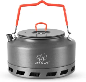 Tentock Camping Kettle Tea Pots Portable Hard Aluminum Campfire Kettle for Boiling Water Backpacking Outdoor Activities（L1)