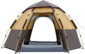 Tents For Camping Beach Tents Camping Tent 5-8 Person With 6 Side Mesh Waterproof Double Layer Instant Tent For Hiking Outdoor Tent Family Tents For Camping Hiking Traveling ( Size : 283*283*168CM )