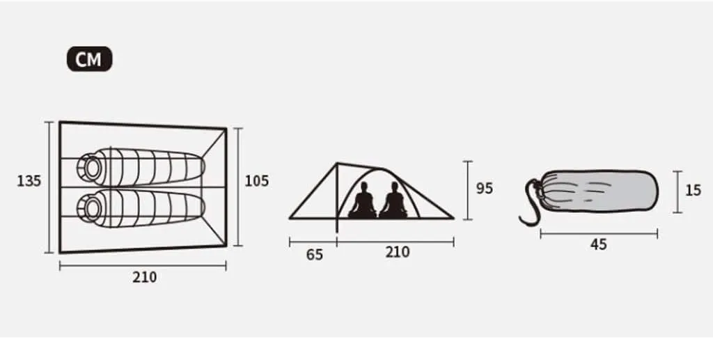 Tents for Camping Ultralight Camping Tent 2 Person Easy Set Up Double Layer Waterproof Instant Tent for Hiking Outdoor Tent Beach Tent
