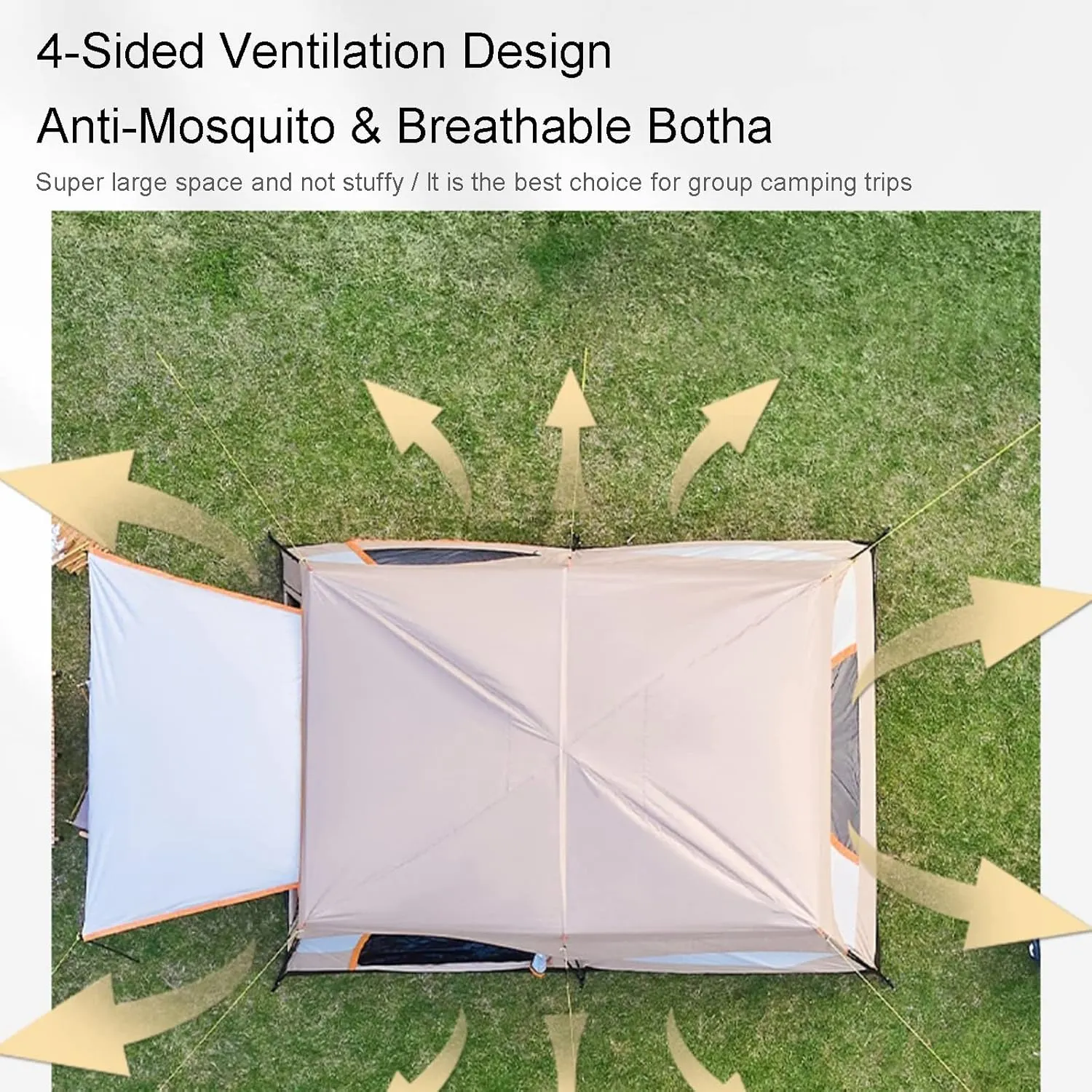 Tents for Camping with Porch,Instant Tent Automatic Camping Tent,Waterproof Windproof Easy Set Up in Few Minutes Ideal for Family Car Trip,Festival Gathering and Picnic