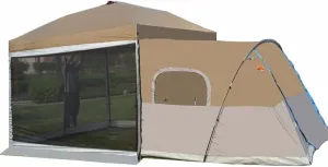 Tents Outdoor Camping Tent 8-10 Persons Lightweight Family Yurt Teepee Tents Outdoor Folding Tent, Easy to Install (Color : Overall, Size : Khaki)