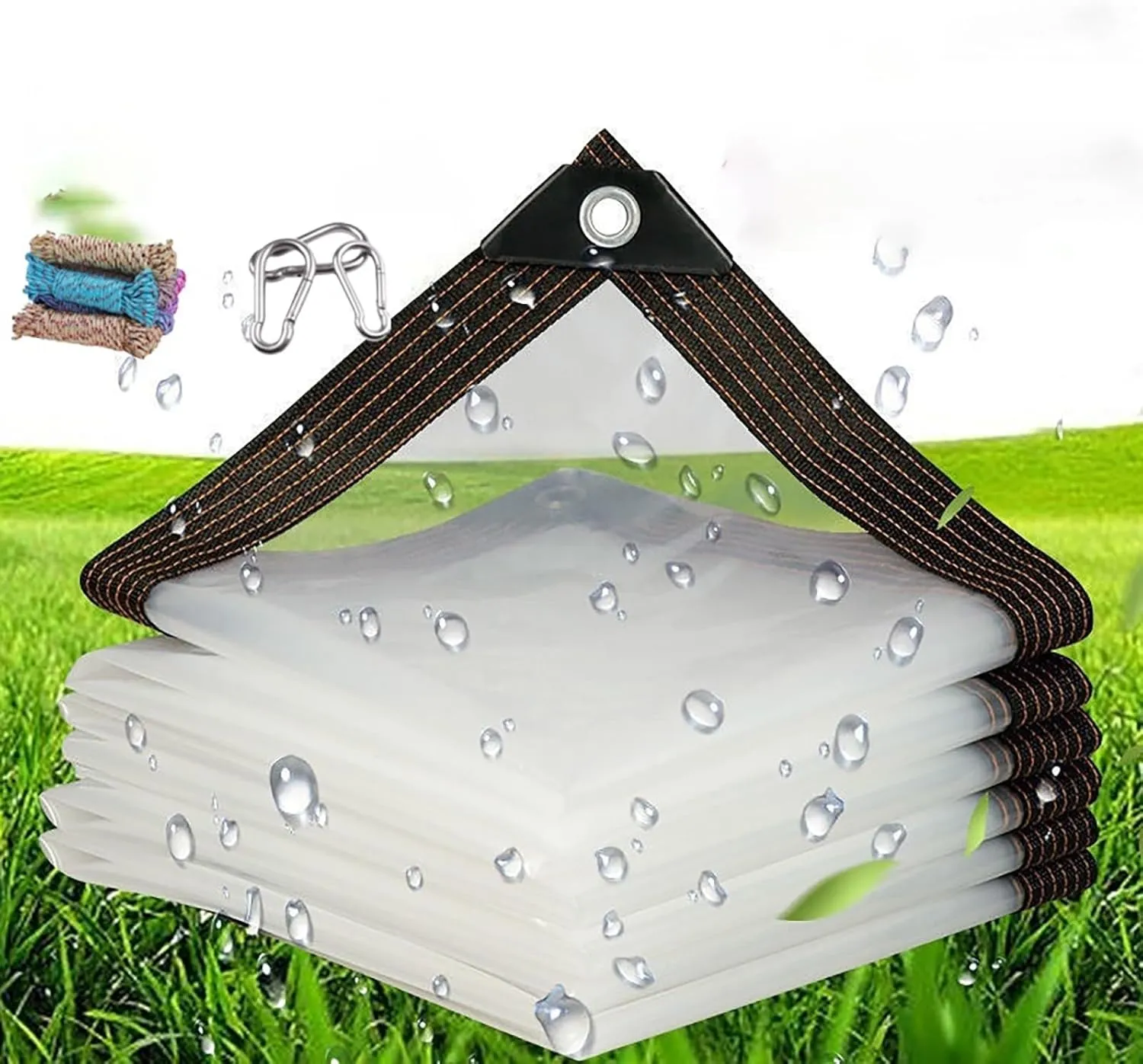 Thickened Tear Resistant Clear Greenhouse Heavy Duty Tarp,10 * 10ft 7 * 10ft 7 * 16ft Clear-Waterproof-Tarps-Outdoor,Plastic Tarpaulins(10x13 ft(3x4m))