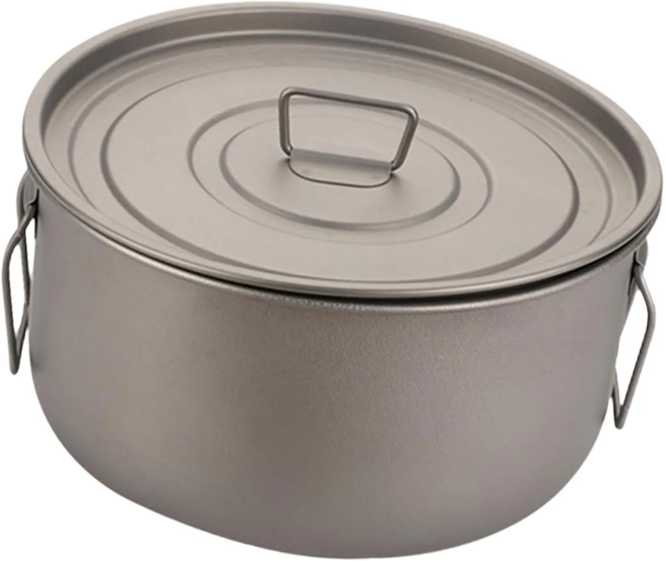 Titanium Pot 1.8L Portable Easy to Clean Pot and Pan for Hiking Outdoor Gear