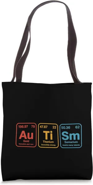 Titanium Samarium Periodic Table Element Chemistry Tote Bag