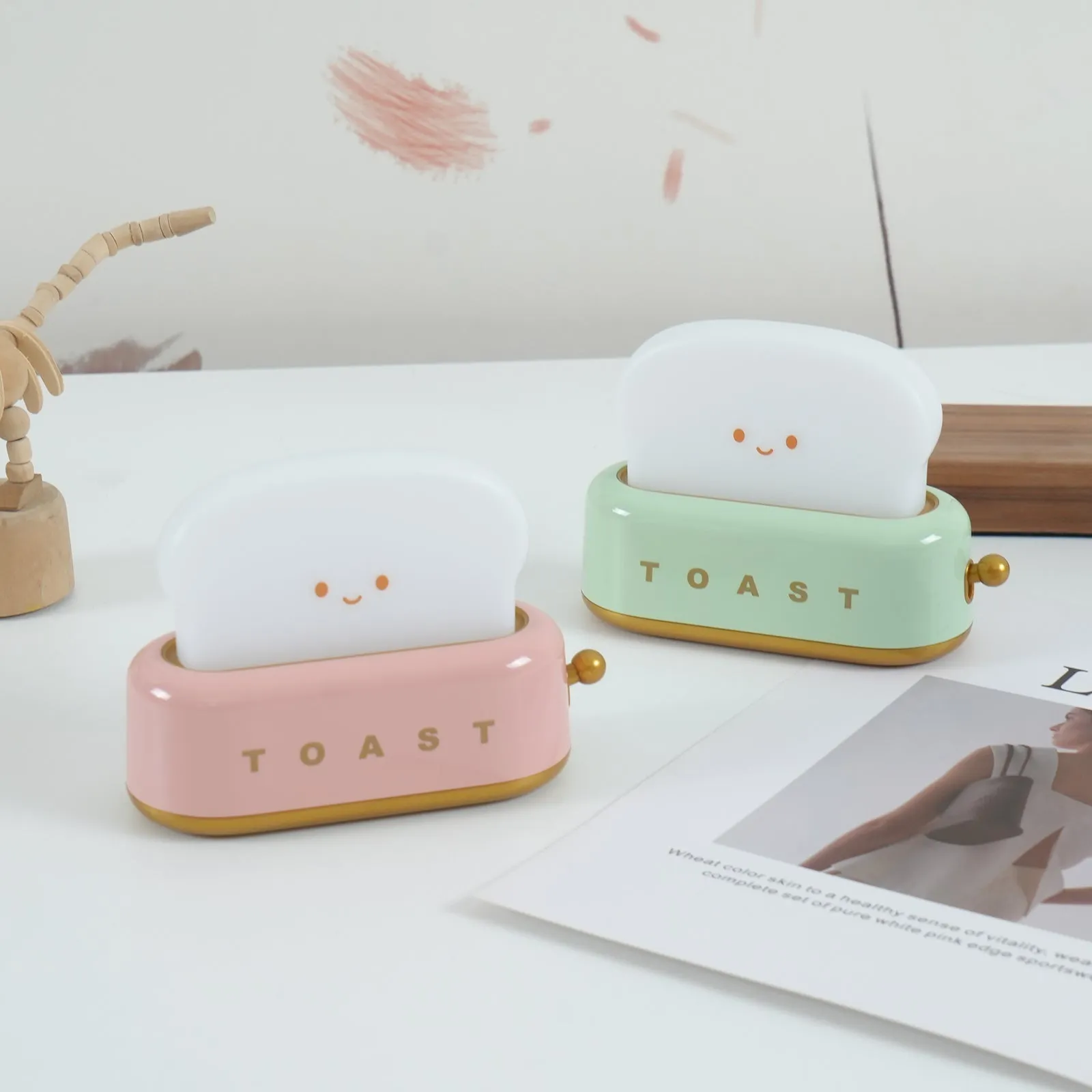 Toaster Night Light – Cute & Rechargeable LED Lamp for a Cosy Glow
