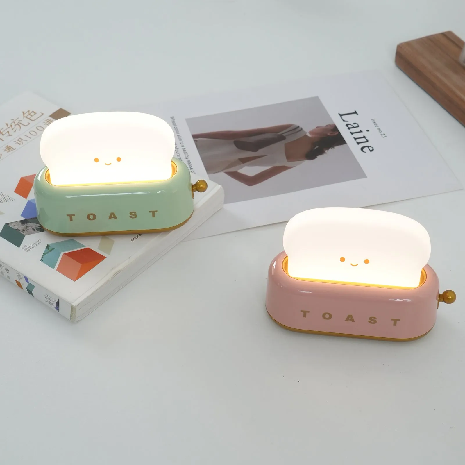 Toaster Night Light – Cute & Rechargeable LED Lamp for a Cosy Glow