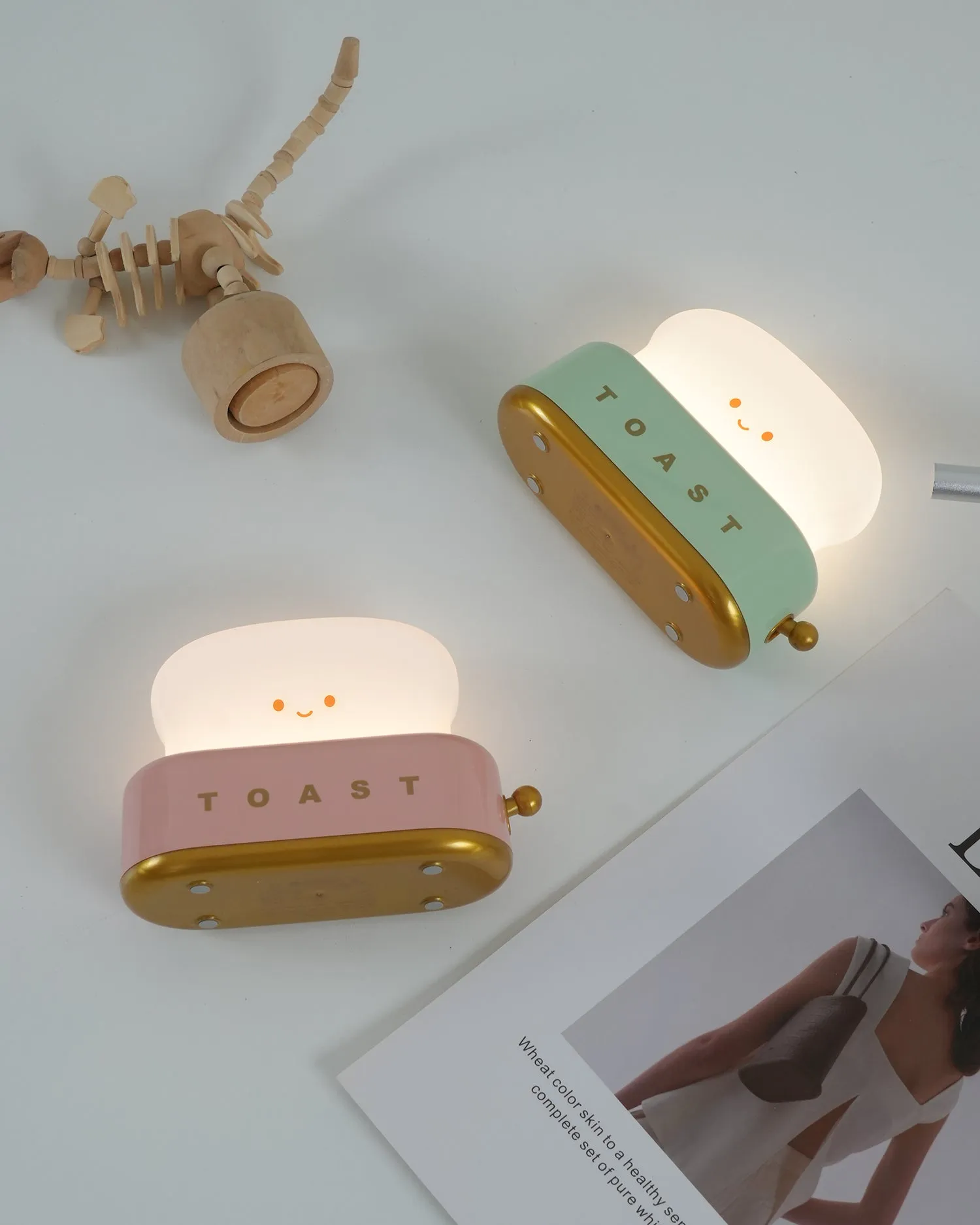 Toaster Night Light – Cute & Rechargeable LED Lamp for a Cosy Glow