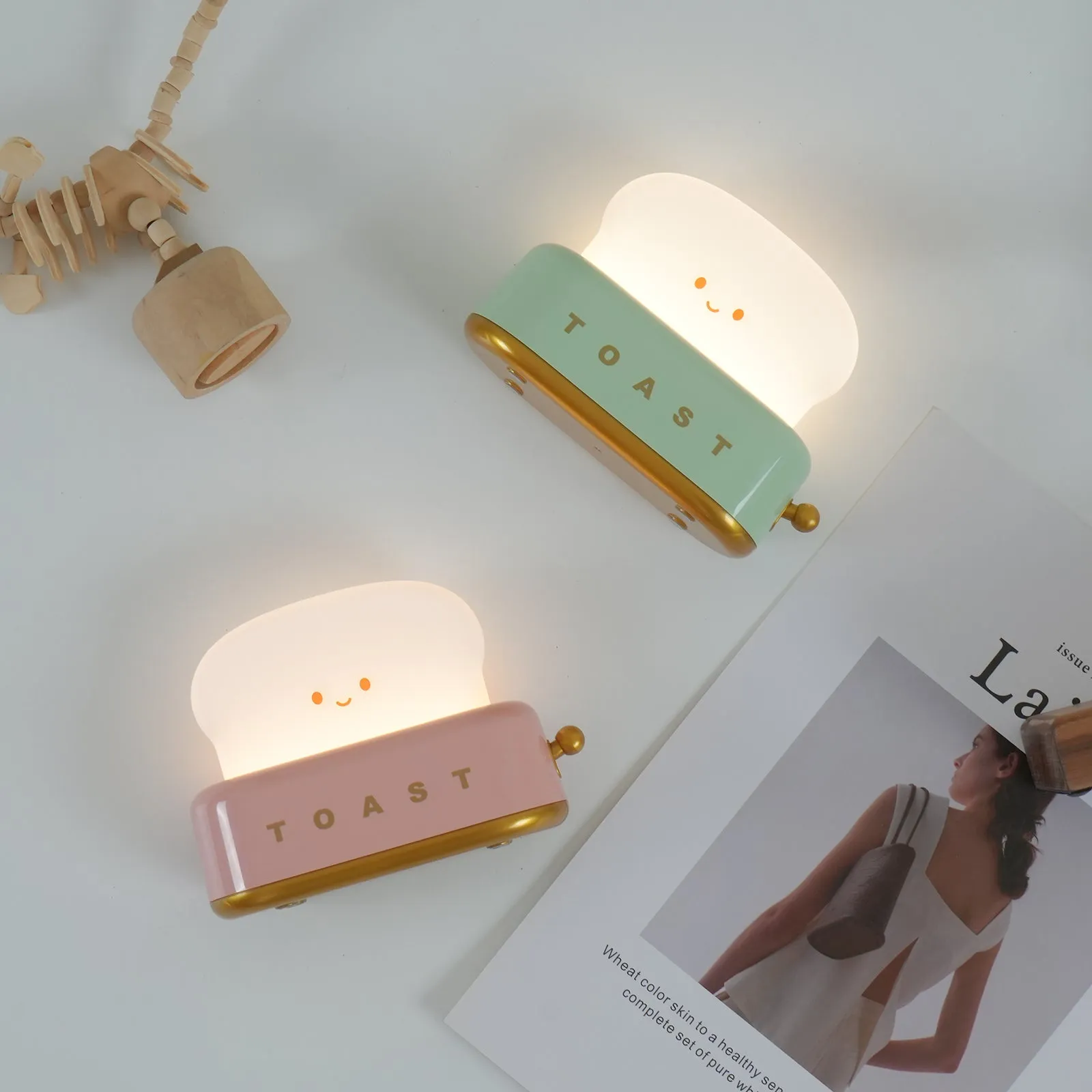 Toaster Night Light – Cute & Rechargeable LED Lamp for a Cosy Glow