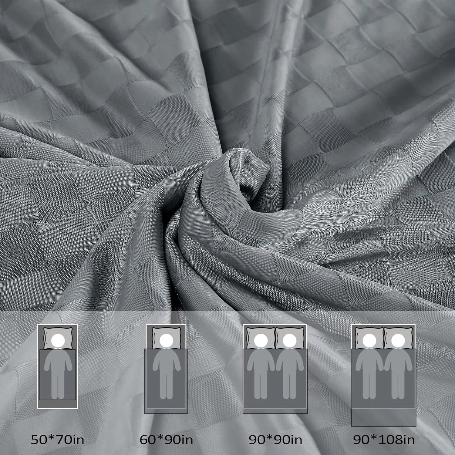 Topcee Cooling Blanket, Summer Cooling Blankets for Hot Sleepers, Arc-Chill Q-Max>0.5 Cool Fiber, Oeko-TEX 100% Certified, Soft, Breathable, Double-Side Bed Throw,Keep Cool for Adults Kids 50"x70"