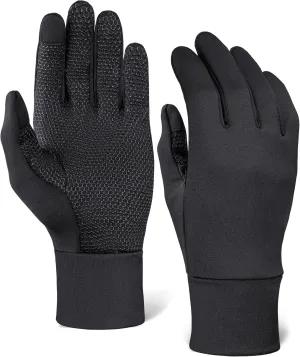 Tough Outdoors Running Gloves for Men & Women - Winter Liners & Touchscreen - Lightweight & Hiking Gloves
