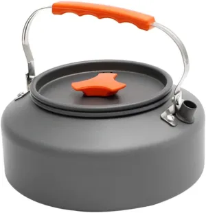 Toyvian Outdoor Camping Kettle Compact Lightweight Teapot for Hiking and Picnic Fast Boil Design Easy to Clean Durable Water Pot with Heat Insulation Handle