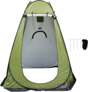 Toyvian Portable Camping Shower Tent Windproof Waterproof Large Tent Instant Pop-up Dressing