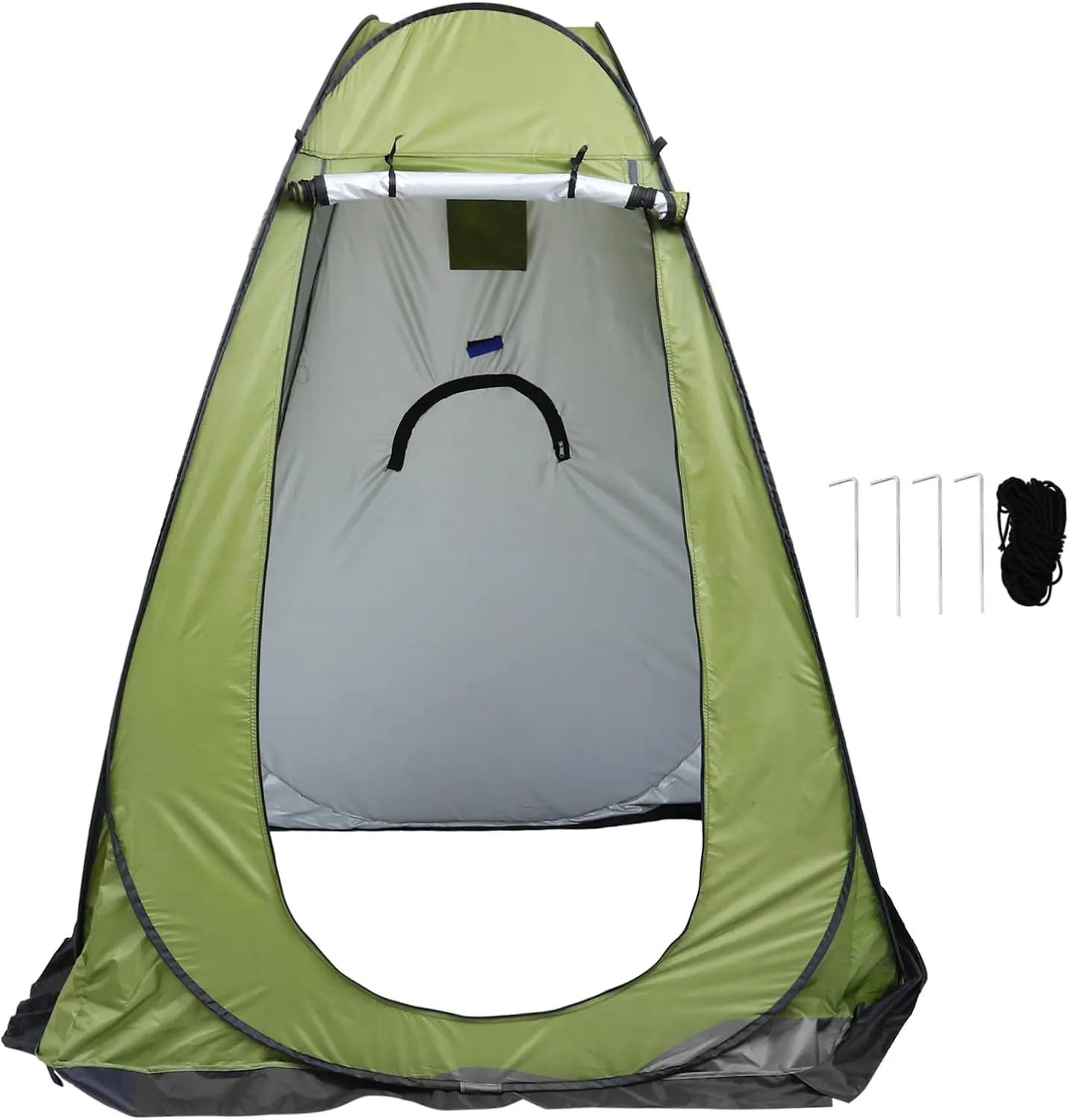 Toyvian Portable Camping Shower Tent Windproof Waterproof Large Tent Instant Pop-up Dressing