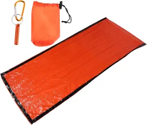 Toyvian Ultra-Lightweight Outdoor Sleeping Bag Thermal Emergency Blanket Portable Survival Bag for Camping Hiking