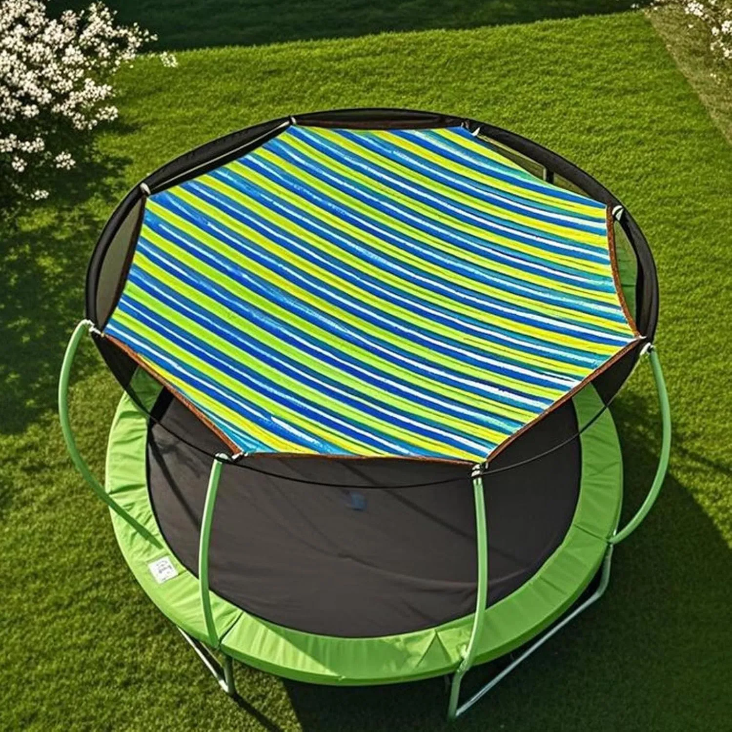 Trampoline Net, Trampoline Cover Round, Trampoline Tent, Trampoline Top Shade Cover Sun Shade Mesh Tarp, Trampoline Tent Cover 12/14/15/16/FT Outdoor